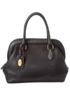 Fendi Black Lambskin Leather Selleria Satchel (authentic Pre-loved)