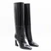 Fendi 95mm Arco Panelled Knee-high Boots In Black