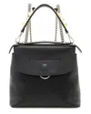 Fendi Black Leather Back To School Backpack (authentic Pre-loved) In Black