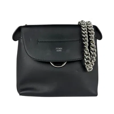 Pre-owned Fendi Black Leather Backpack ()