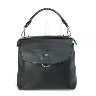 Pre-owned Fendi Black Leather Backpack ()