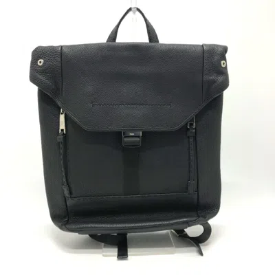Pre-owned Fendi Black Leather Backpack ()