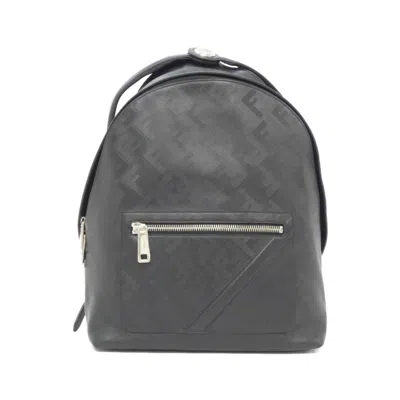 Pre-owned Fendi Black Leather Backpack ()