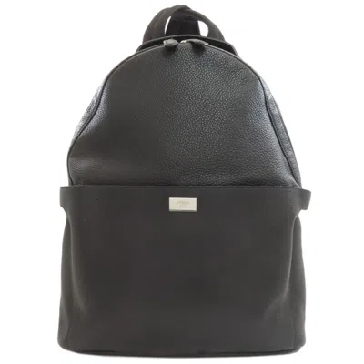 Pre-owned Fendi Black Leather Backpack ()
