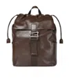 Fendi Flap Backpack In Brown