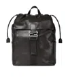 Fendi Flap Backpack In Black