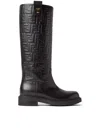 Fendi Filo Stamped Ff Motif High Boots In Multi