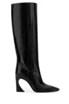 Fendi Black Leather  Arco Boots In Black