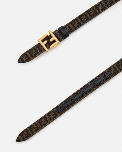 Fendi 2cm Reversible Belt In Black