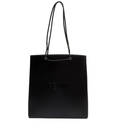 Pre-owned Fendi Black Leather Handbag Shopping Bag ()