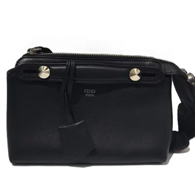 Pre-owned Fendi Black Leather Handbag Shoulder Bag ()