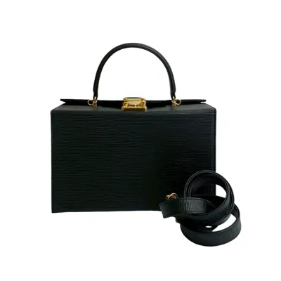 Pre-owned Fendi Black Leather Handbag Shoulder Bag ()