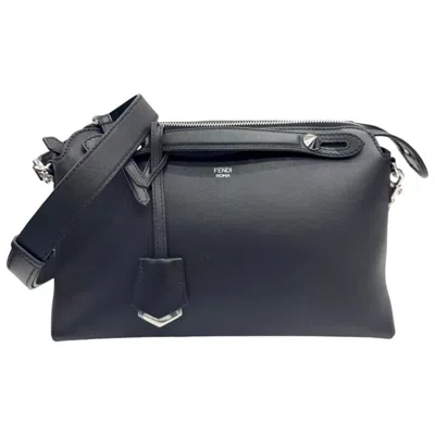 Pre-owned Fendi Black Leather Handbag Shoulder Bag ()