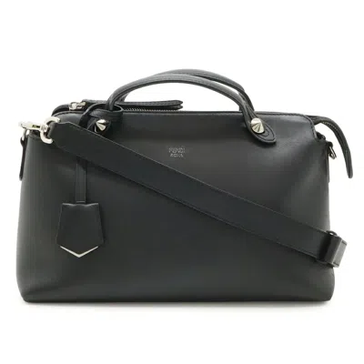 Pre-owned Fendi Black Leather Handbag Shoulder Bag ()