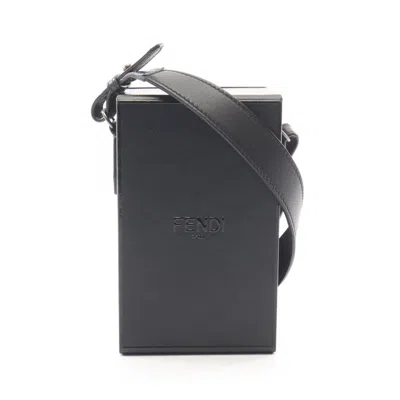 Pre-owned Fendi Black Leather Handbag Shoulder Bag ()