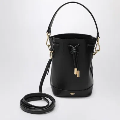 Fendi Black Leather Mini-bag Mon Tresor Women In Multi