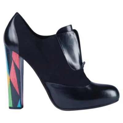 Pre-owned Fendi Black Leather Multicolor Pumps -'20s