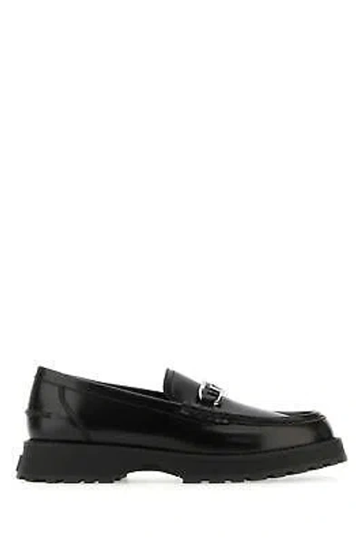Pre-owned Fendi Black Leather O'clock Loafers