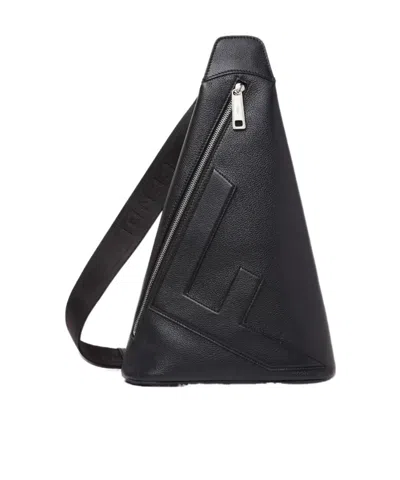 Fendi Black Leather One-shoulder Backpack