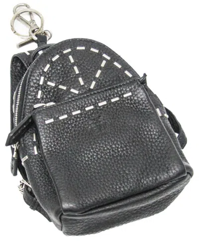 Fendi Black Leather Pouch (authentic Pre-loved)