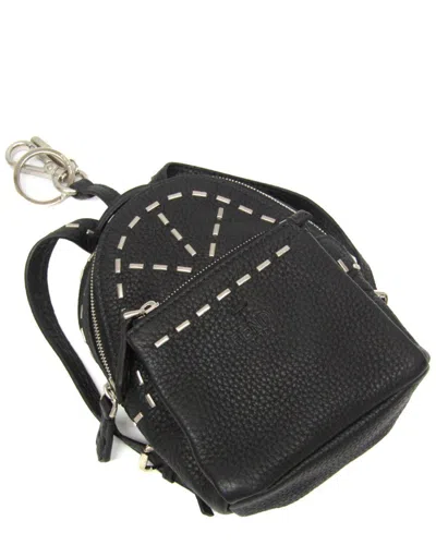 Fendi Black Leather Pouch (authentic Pre-loved)