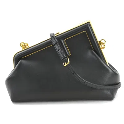 Pre-owned Fendi Black Leather Shoulder Bag ()
