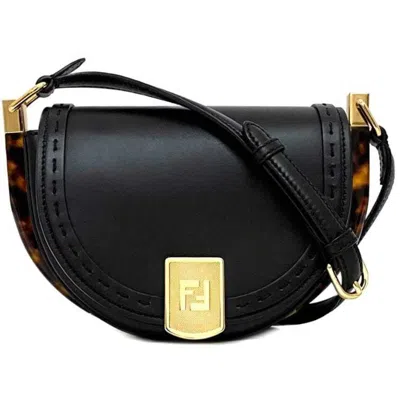 Pre-owned Fendi Black Leather Shoulder Bag ()