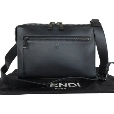 Pre-owned Fendi Black Leather Shoulder Bag ()