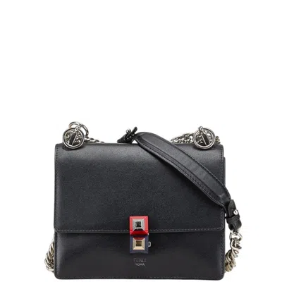 Pre-owned Fendi Black Leather Shoulder Bag ()