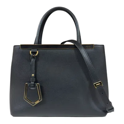 Pre-owned Fendi Black Leather Shoulder Bag ()
