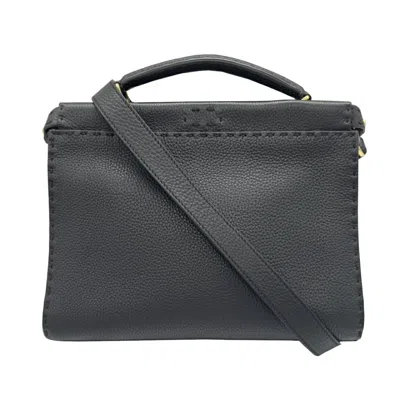 Pre-owned Fendi Black Leather Shoulder Bag ()