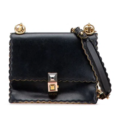 Pre-owned Fendi Black Leather Shoulder Bag ()