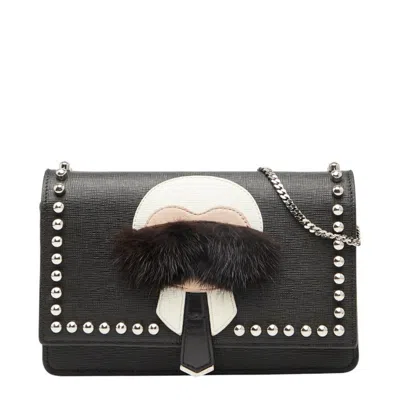 Pre-owned Fendi Black Leather Shoulder Bag ()