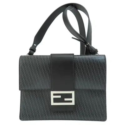 Pre-owned Fendi Black Leather Shoulder Bag ()