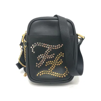 Pre-owned Fendi Black Leather Shoulder Bag ()