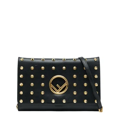 Pre-owned Fendi Black Leather Shoulder Bag ()