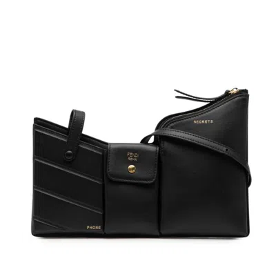 Pre-owned Fendi Black Leather Shoulder Bag ()