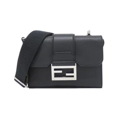 Pre-owned Fendi Black Leather Shoulder Bag ()