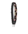 Fendi Black Leather Shoulder Strap In Black