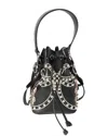 Fendi Black Leather Studded Bow Mon Tresor Bucket Bag (authentic Pre-loved)