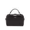 Fendi Black Leather Tote Bag In Black