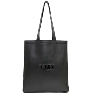 Pre-owned Fendi Black Leather Tote Bag ()