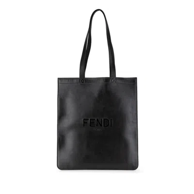 Pre-owned Fendi Black Leather Tote Bag ()