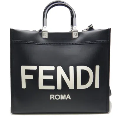 Pre-owned Fendi Black Leather Tote Bag ()