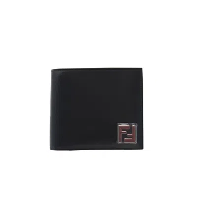 Pre-owned Fendi Black Leather Wallet (bi-fold) ()