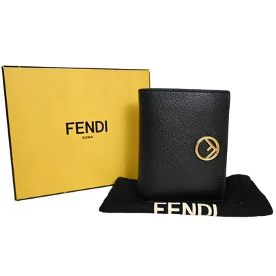 Fendi Black Leather Wallet  ()