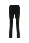 Fendi Cotton And Hemp Blend Trousers. In Black