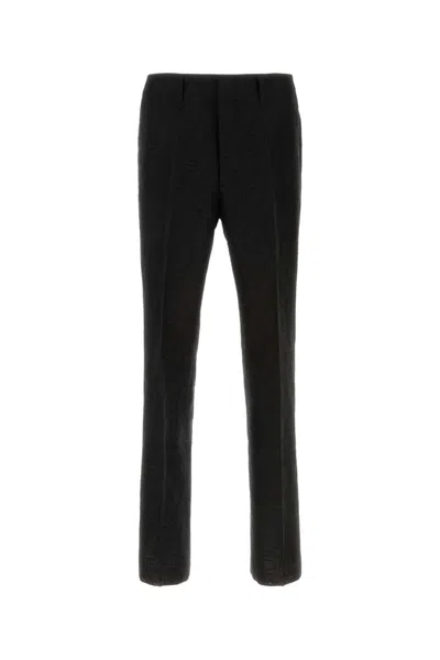 FENDI BLACK LINEN BLEND PANT