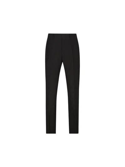 Fendi Black Linen Blend Pant