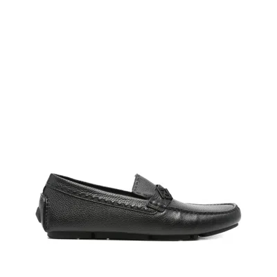 FENDI FENDI BLACK LOAFERS MEN
